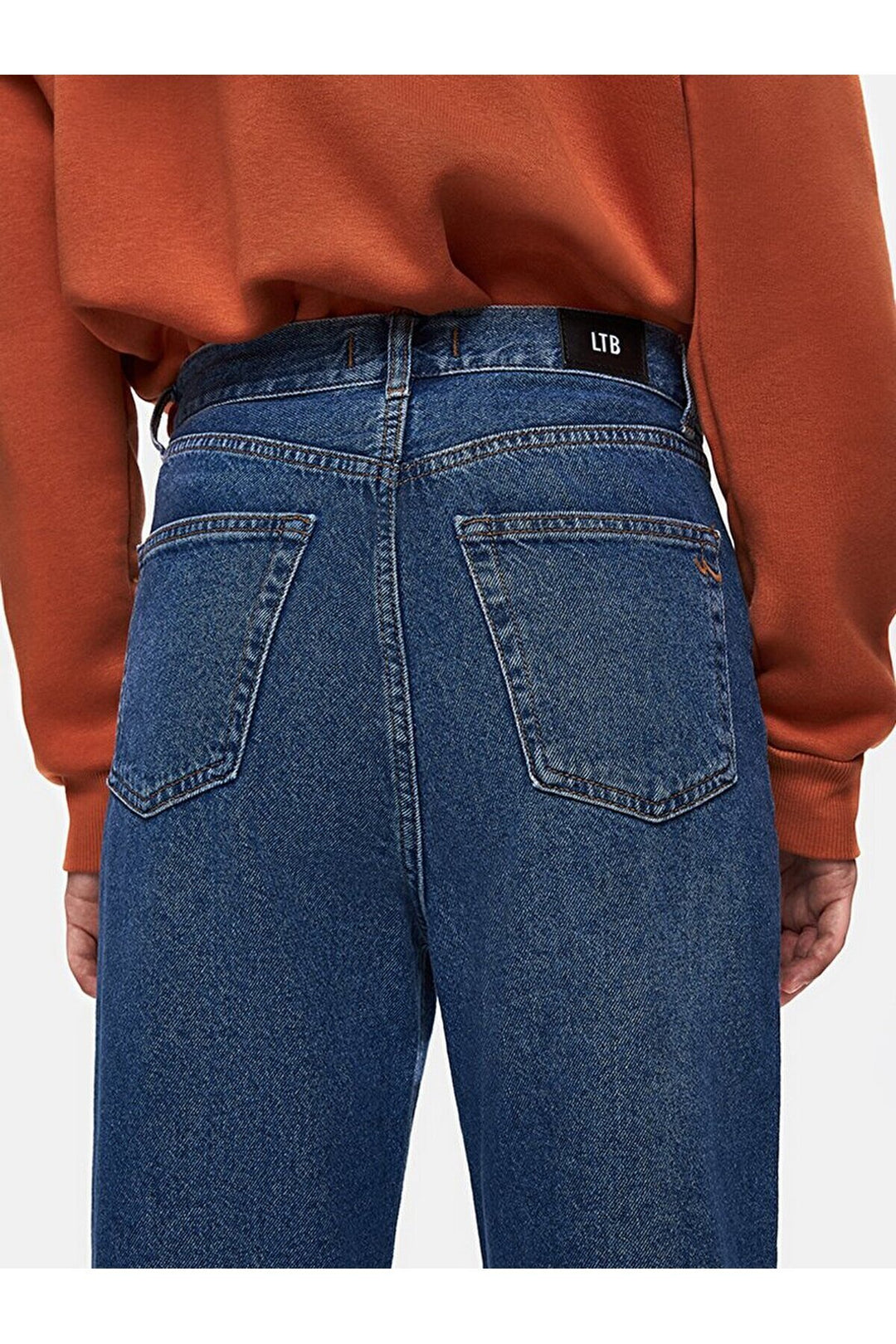 LTB Pantalon large Vıonne - orta Bleu_