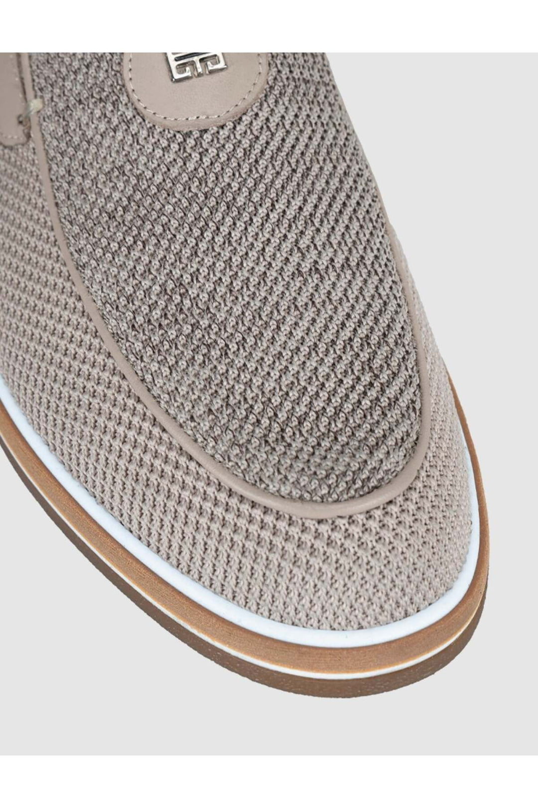 Cabani Shoes Chaussures pour hommes en tricot beige Loafer - Beige