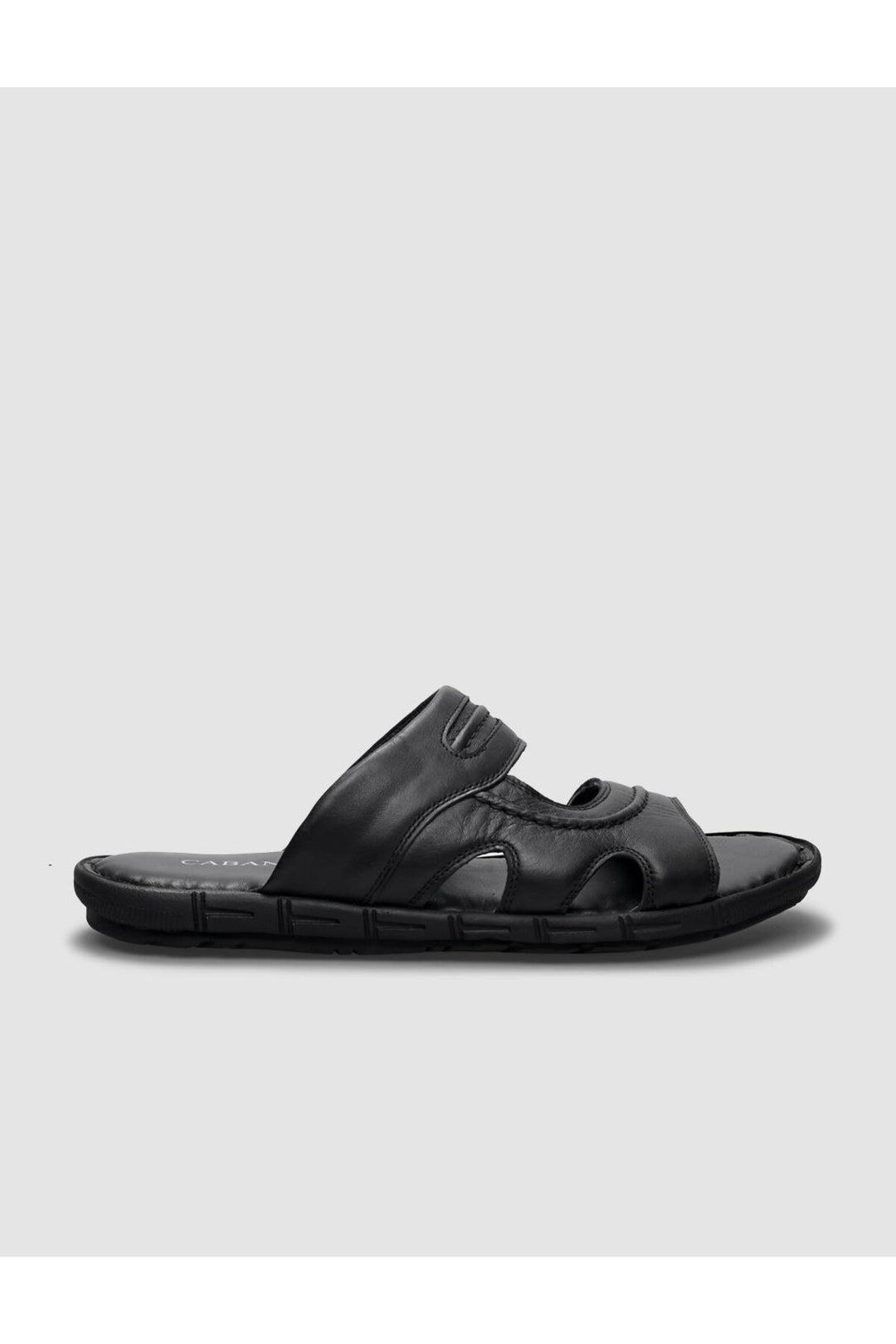 Cabani Shoes %100 Cuir Véritable Sandales Quotidiennes Pour Hommes Noires - Multicolore