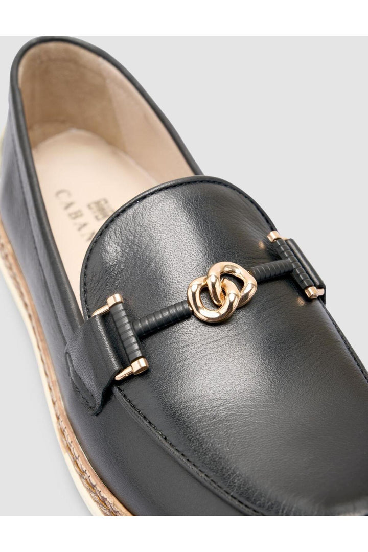 Cabani Shoes %100 Cuir Véritable Mocassins Femme Noir - Noir
