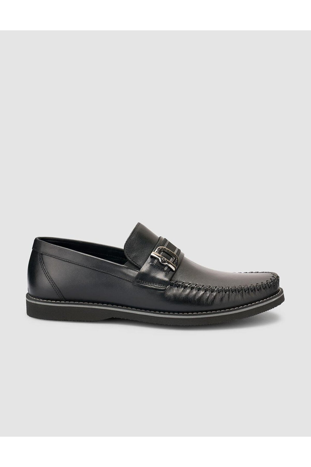 Cabani Shoes %100 Cuir véritable Noir Mocassins pour hommes - Noir