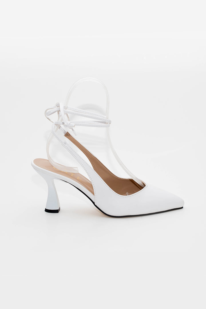 Wavelys Chaussures à talons classiques en corde pour femmes Berry Star Gate Shoes - Blanc