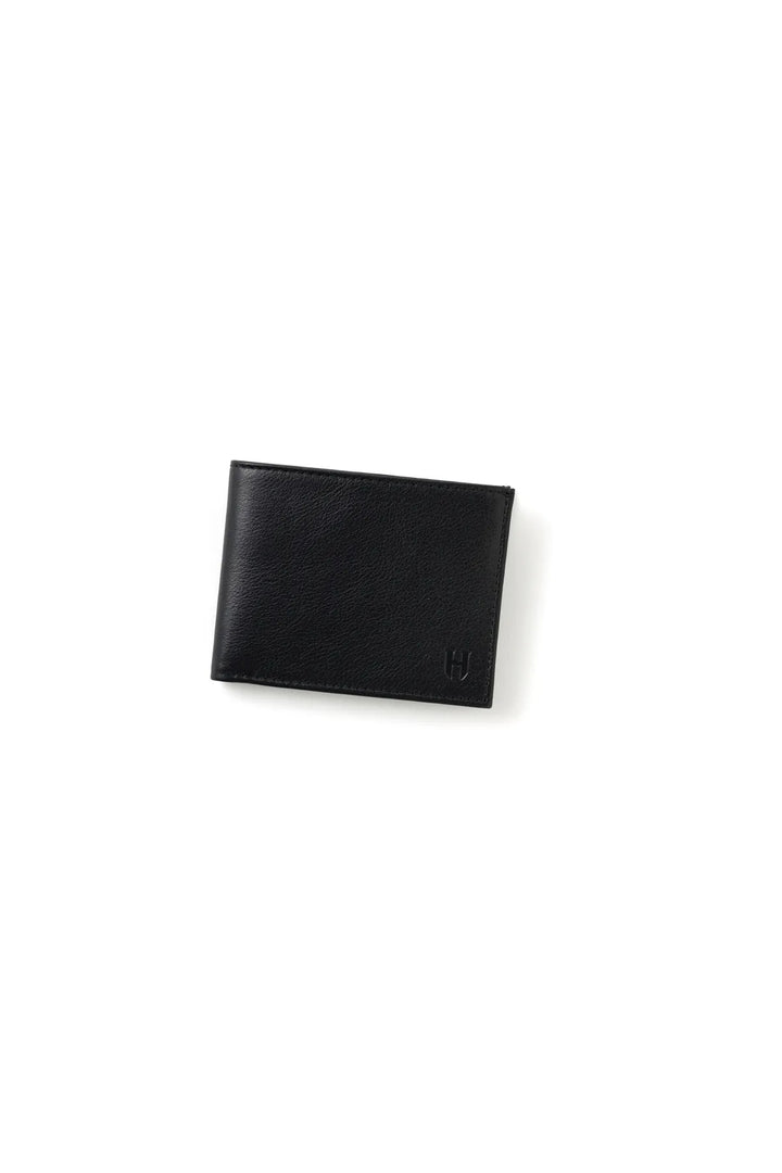 helmbrook Portefeuille en Cuir Véritable Homme Multi-Baie RFID Protégé Dean Noir