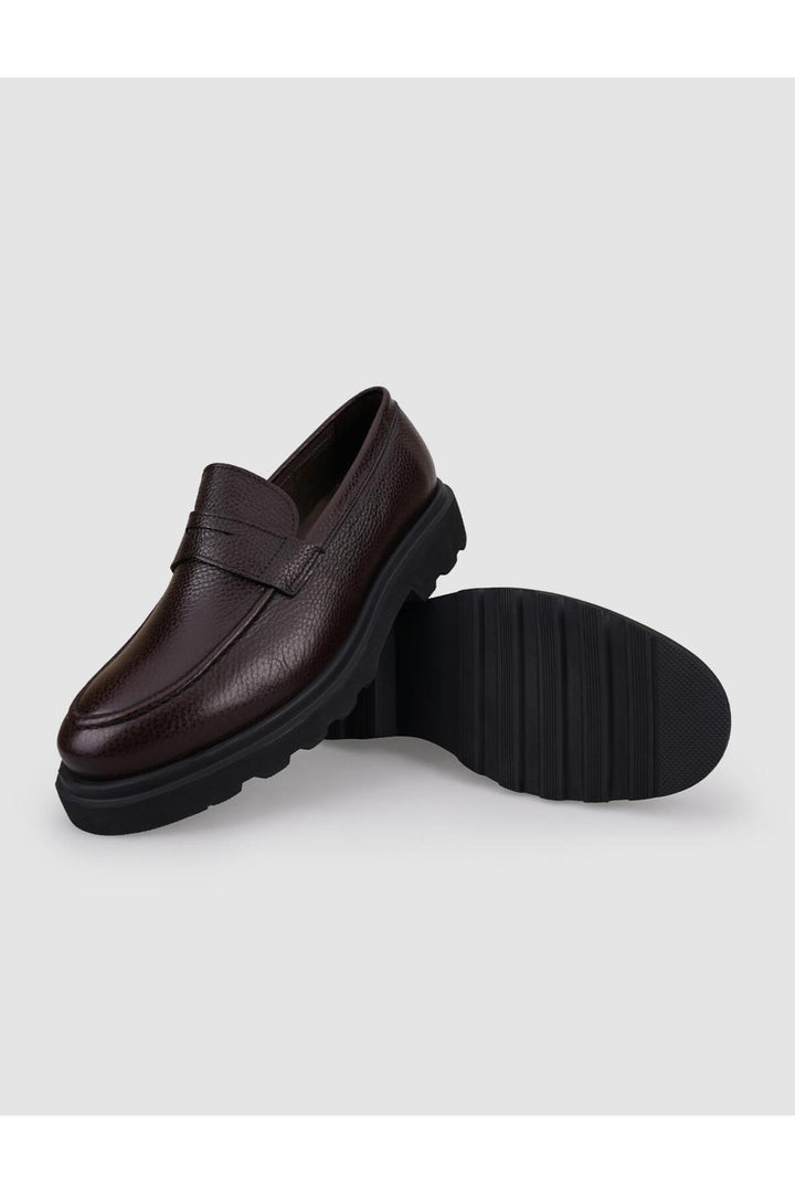 Cabani Shoes Chaussures de ville pour hommes en cuir véritable marron 100% - Multicolore