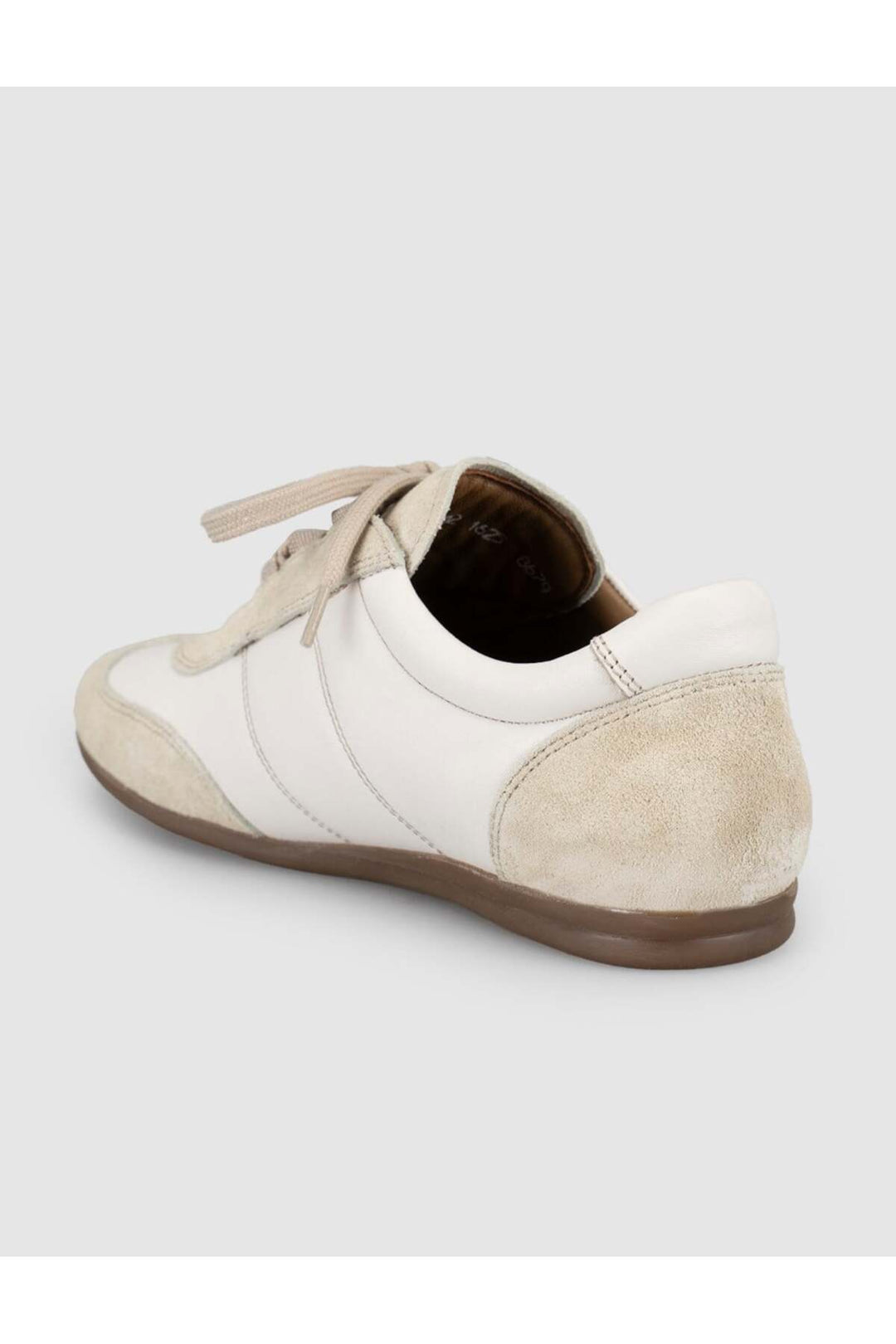 Cabani Shoes Chaussures de sport pour femmes en suède latte en cuir véritable - Beige