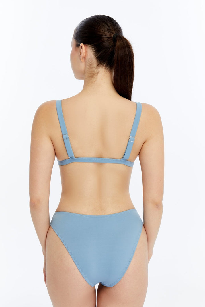Lovely Things Haut de bikini grand triangle KIRBY - Clair Bleu