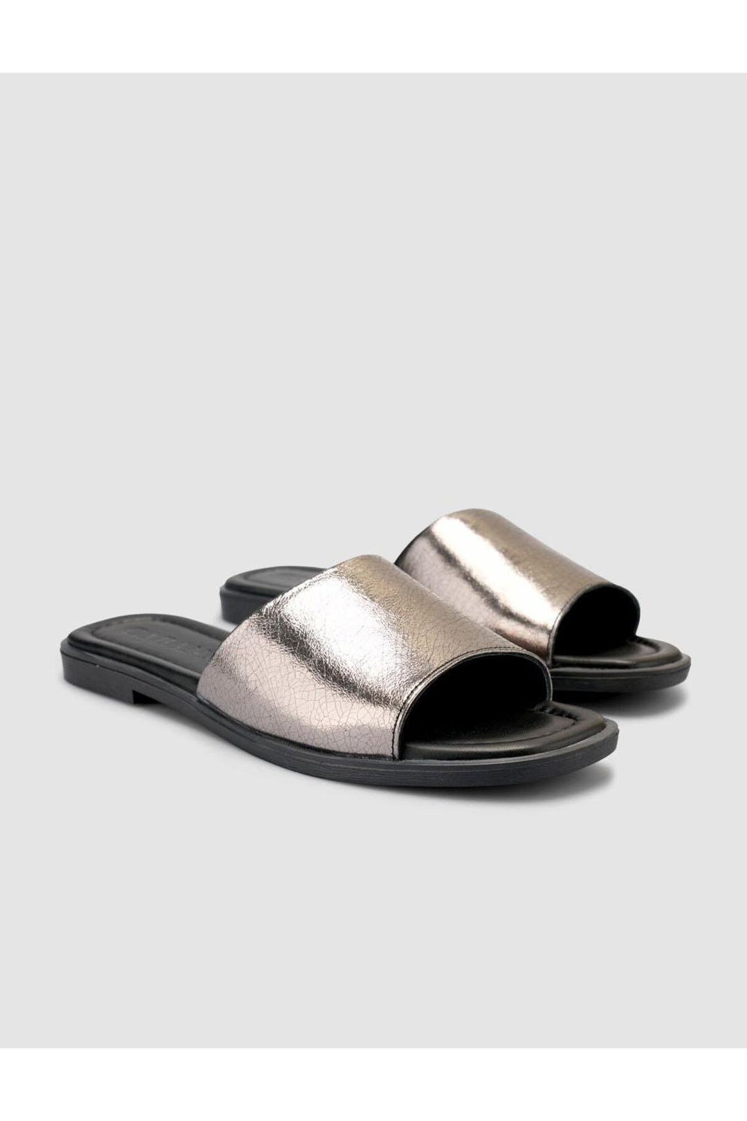 Cabani Shoes %100 Cuir véritable Sandales noires pour femmes - Multicolore