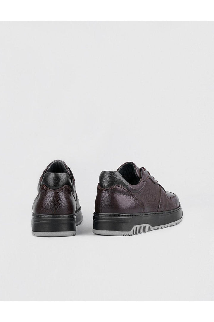 Cabani Shoes Berlin Chaussures de sport en cuir véritable marron pour homme avec lacets - Marron