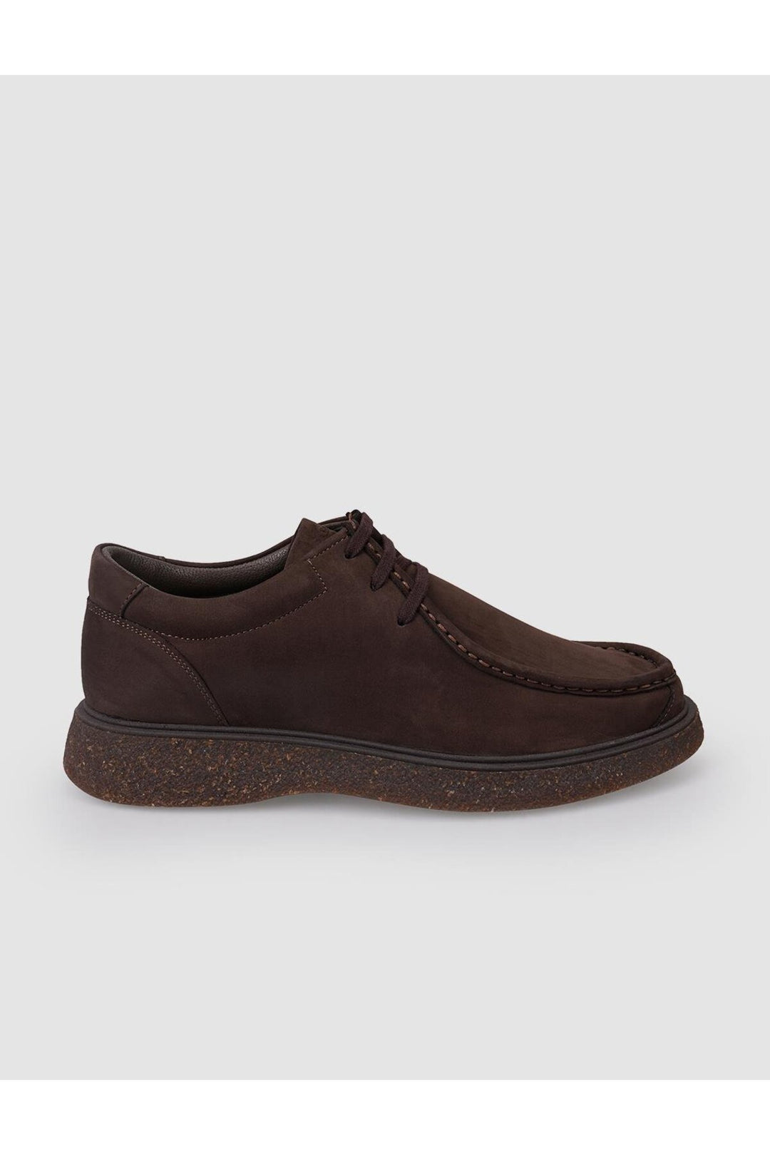 Cabani Shoes Chaussures décontractées pour hommes en cuir nubuck véritable 100 % marron - Marron