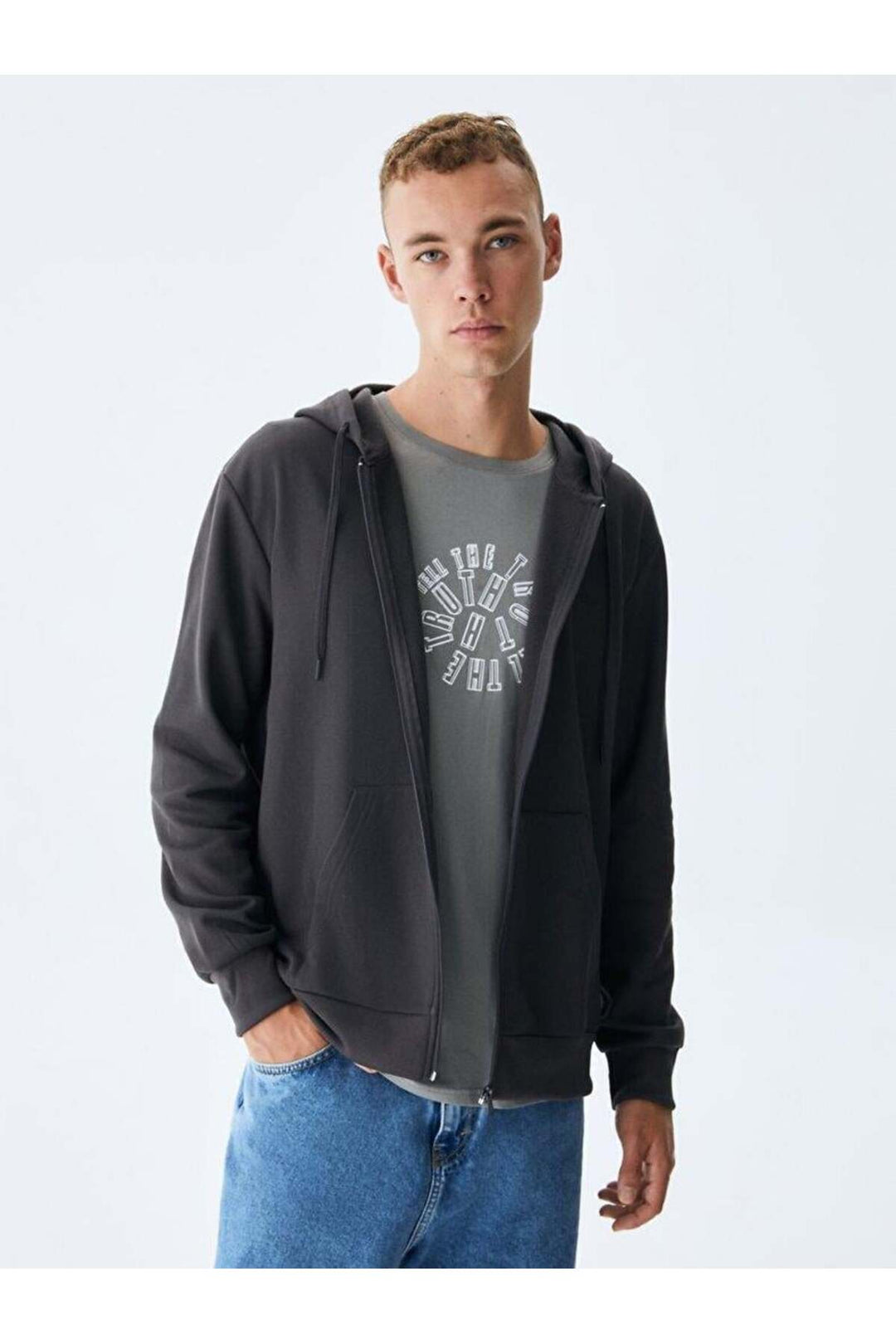 LTB Sweat VINESSA à capuche plate avec fermeture éclair et coupe classique 11258605060019