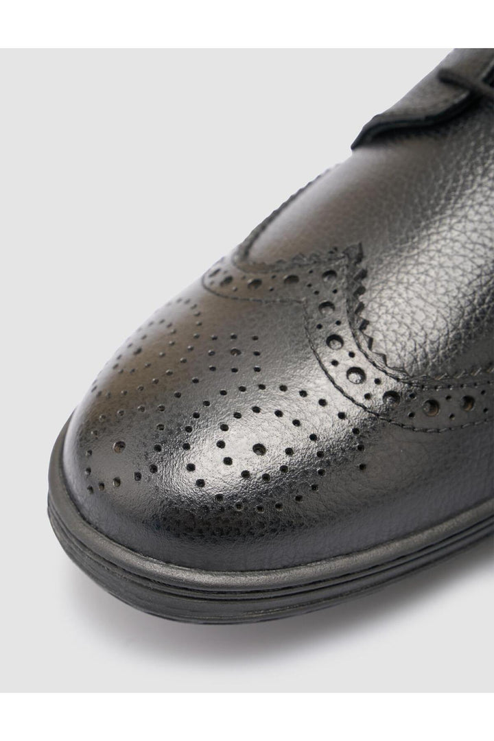 Cabani Shoes Chaussures de ville pour hommes en cuir véritable noir 100% - Multicolore