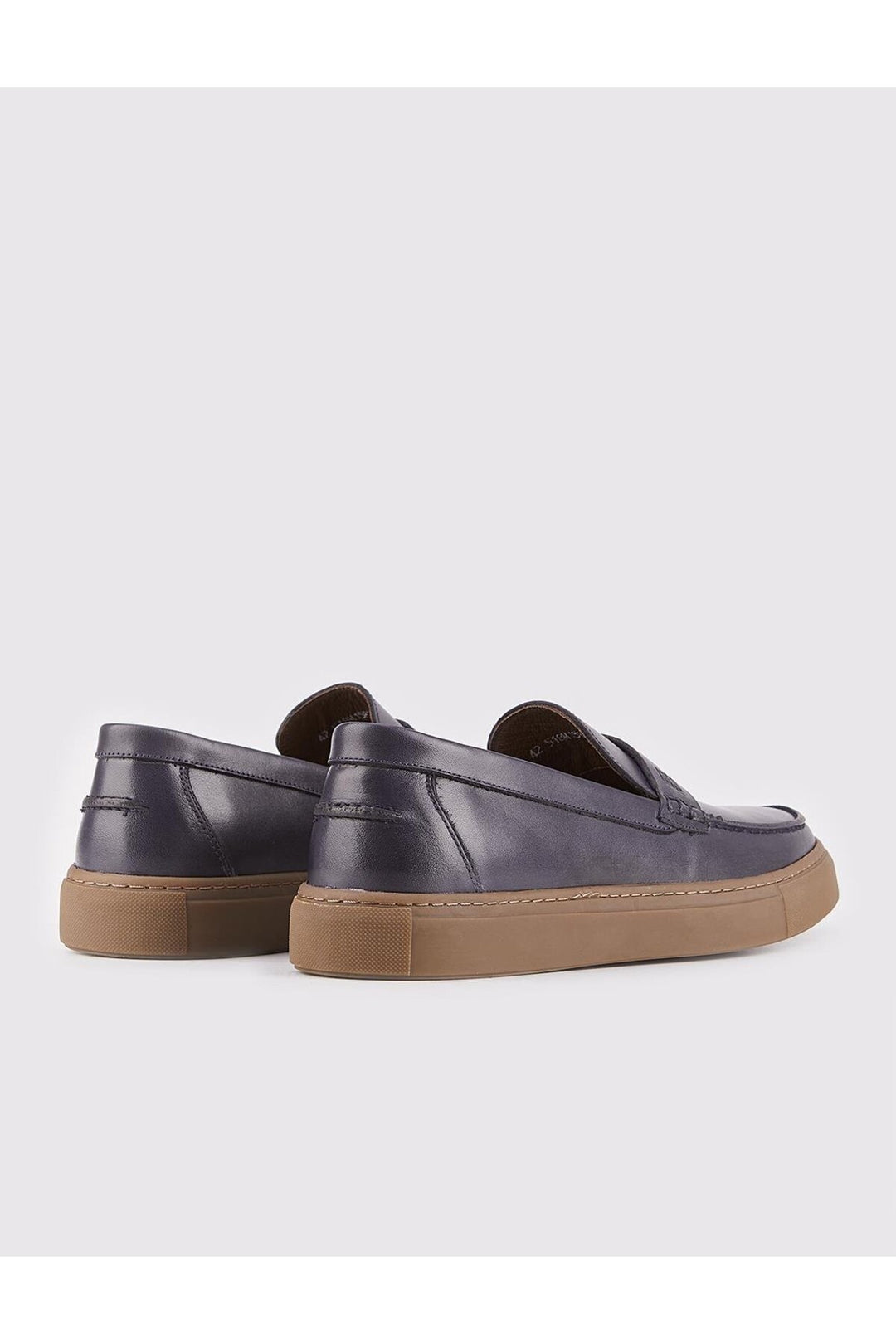 Cabani Shoes Chaussures Loafer en cuir véritable bleu marine pour homme - Bleu marine