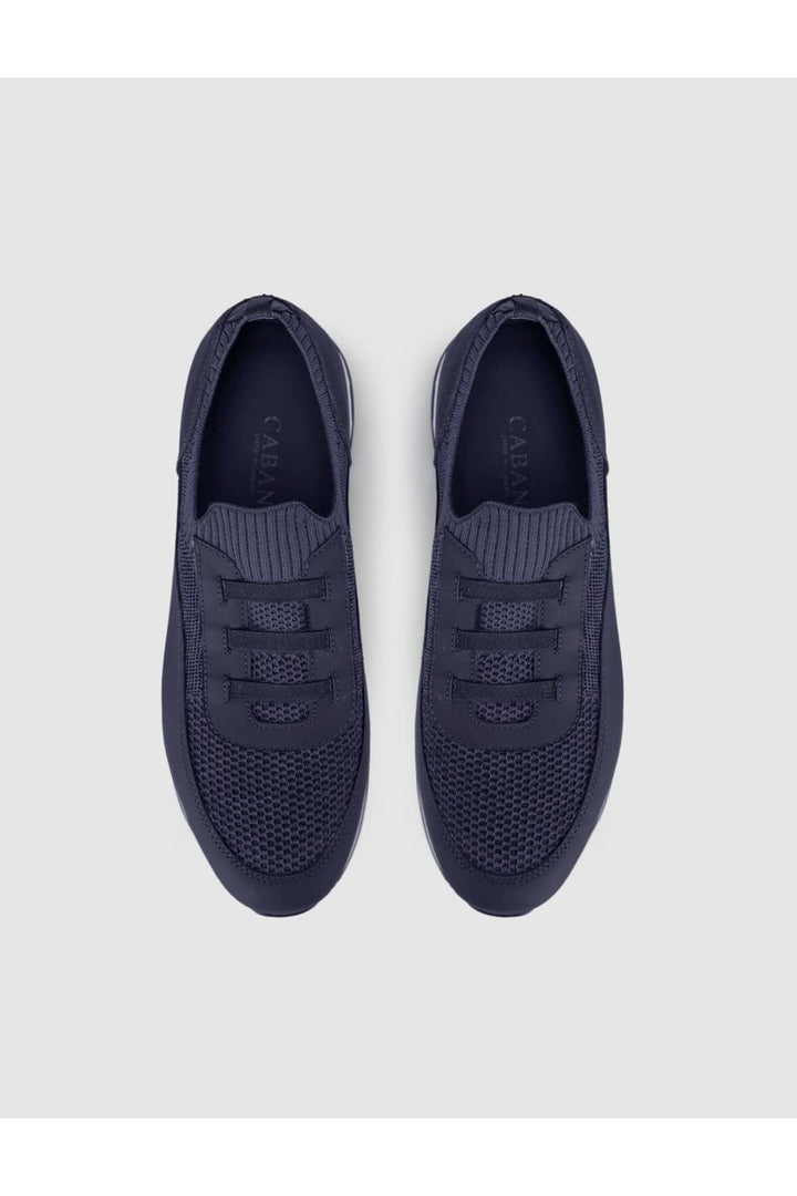 Cabani Shoes Sneaker en tricot texturé de confort - Bleu marine