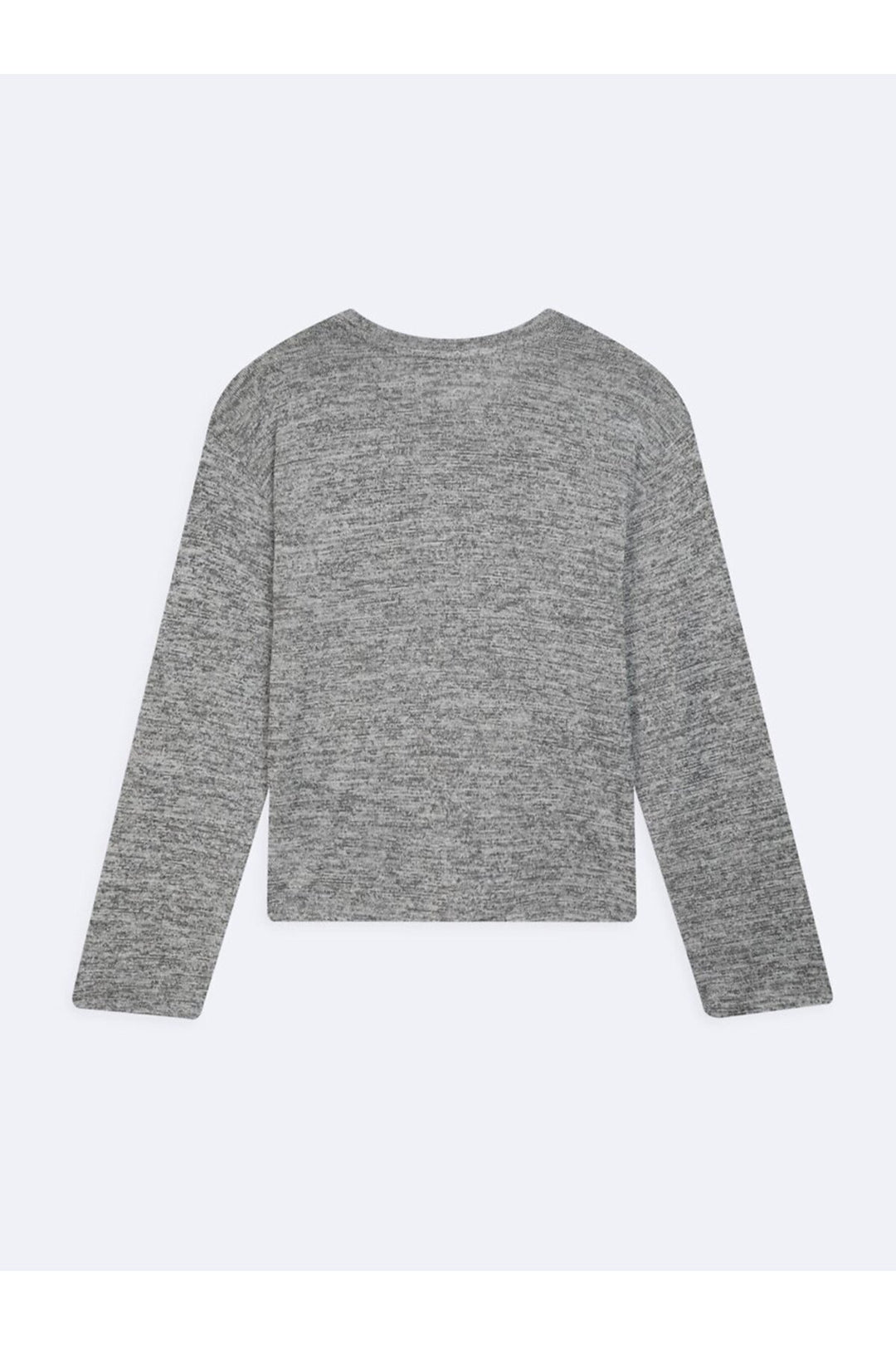LTB Sweatshirt basique gris à col rond à manches longues - Gris