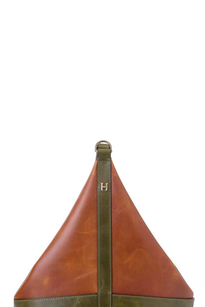 Helmbrook Sac à bandoulière unisexe en cuir véritable Claire