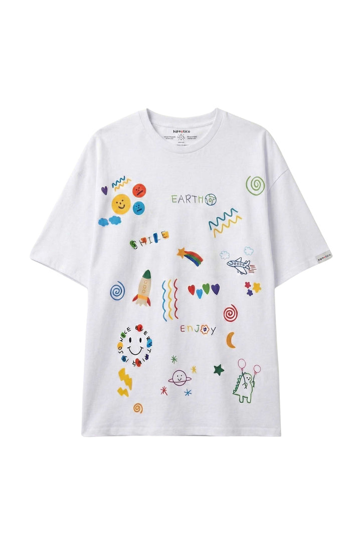 Hipnotico T-shirt Chaque Enfant Est Un Artiste - Multicolore