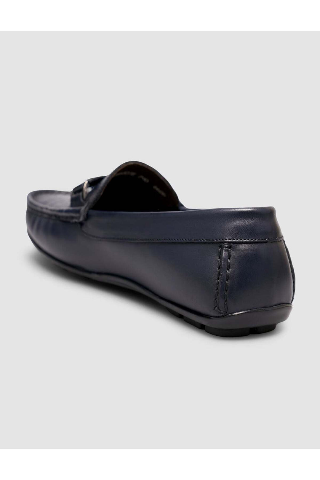 Cabani Shoes Chaussures Loafer pour hommes en cuir véritable avec semelle en caoutchouc Bleu marine - Bleu marine