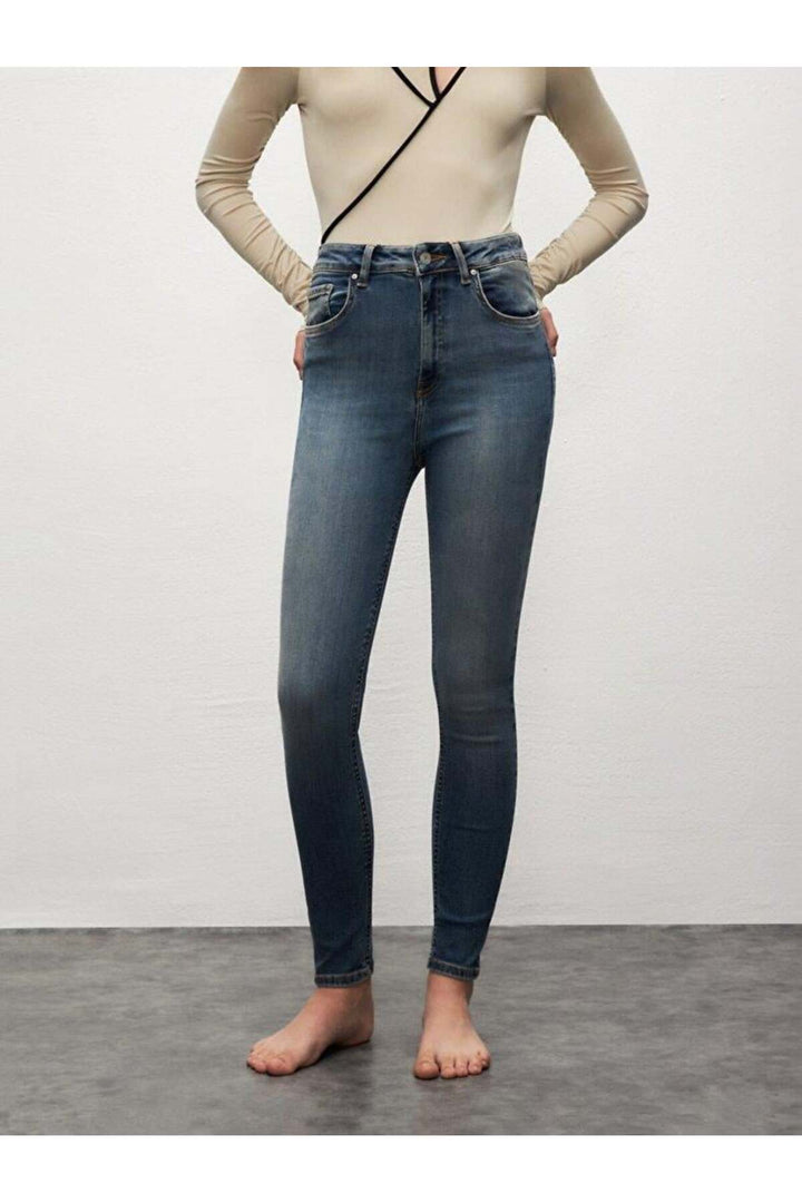 LTB Pantalon skinny Marcella X Hıgh Rıse - orta Bleu_55724