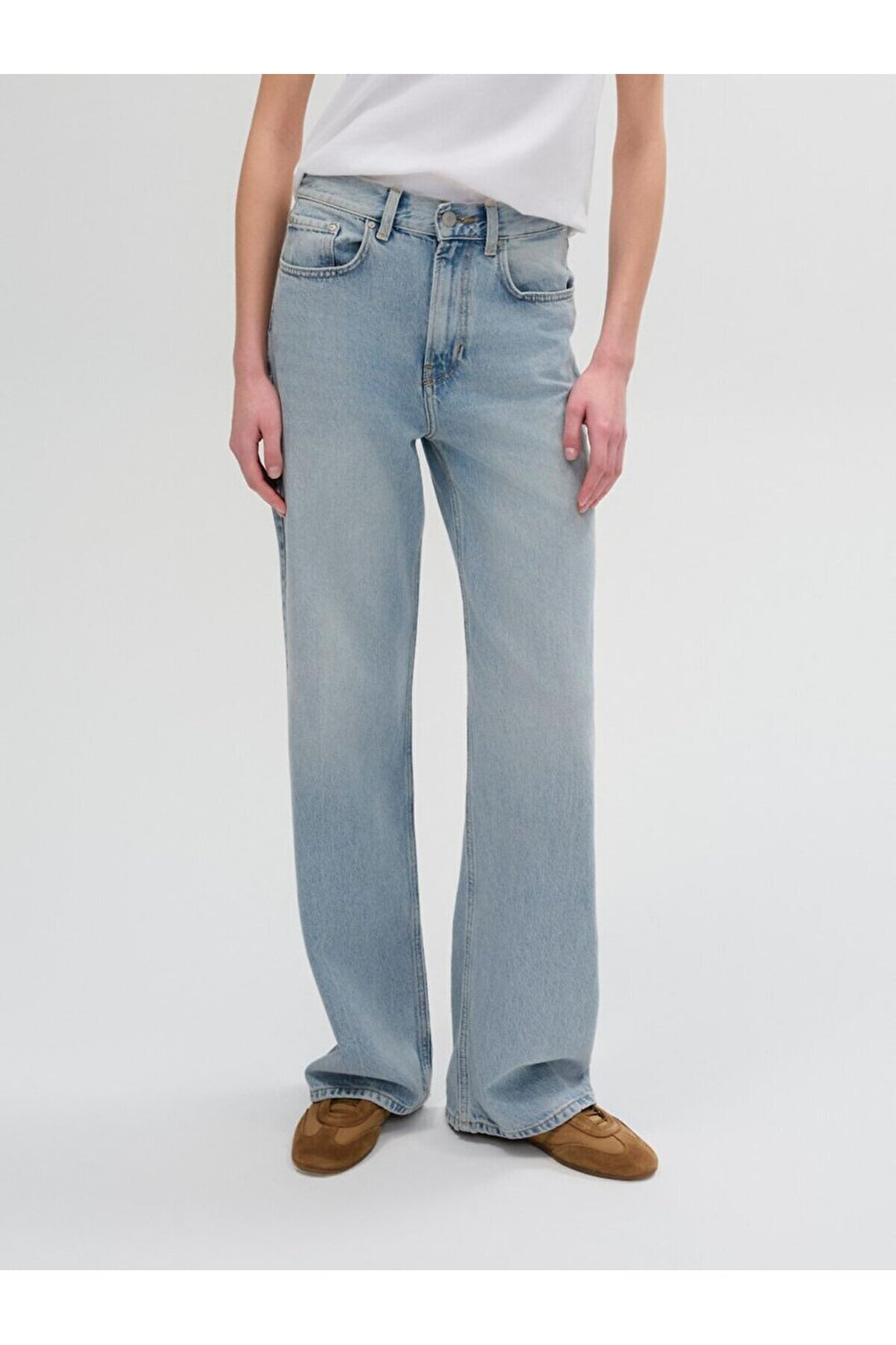 LTB Vıonne H Pantalon large taille haute - Clair Bleu_55733