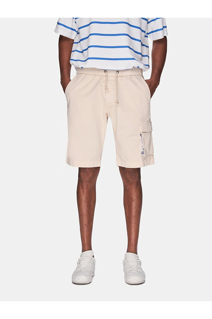 LTB Short Basic Midi Regular Gabardine Beige