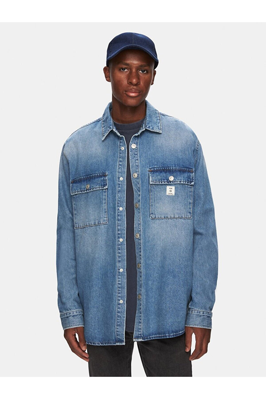 LTB Steven Chemise en Jean Oversize - Clair Bleu_55637