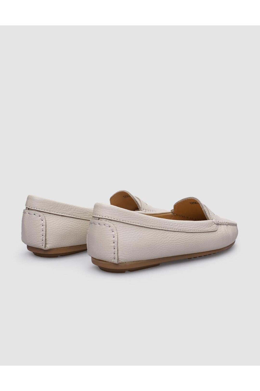 Cabani Shoes %100 Cuir Véritable Mocassins Femme Beige - Beige