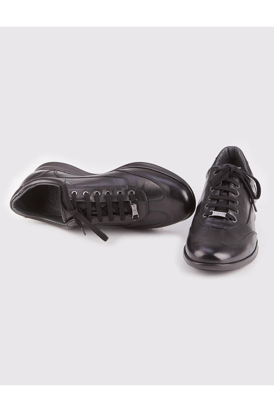 Cabani Shoes Chaussures pour hommes en cuir véritable à lacets noires - Multicolore