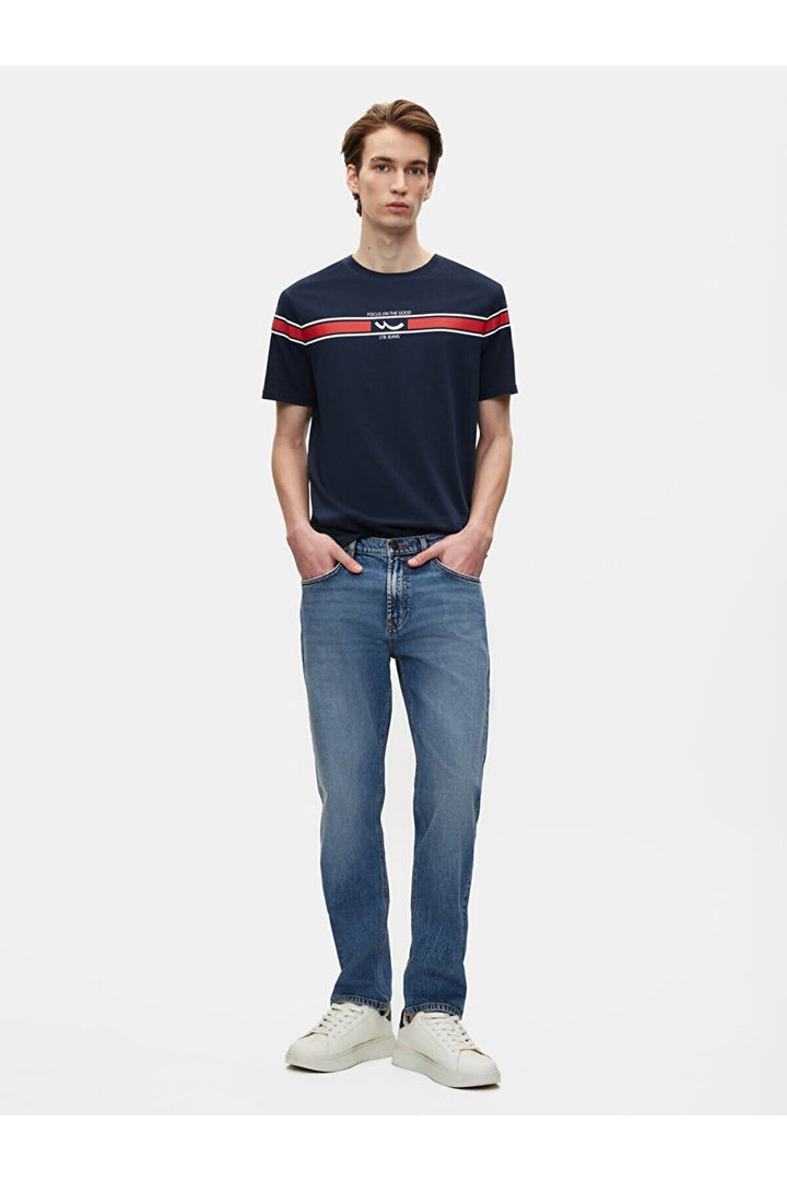 LTB Pantalon en jean Loren uni à taille moyenne - karişik_55928