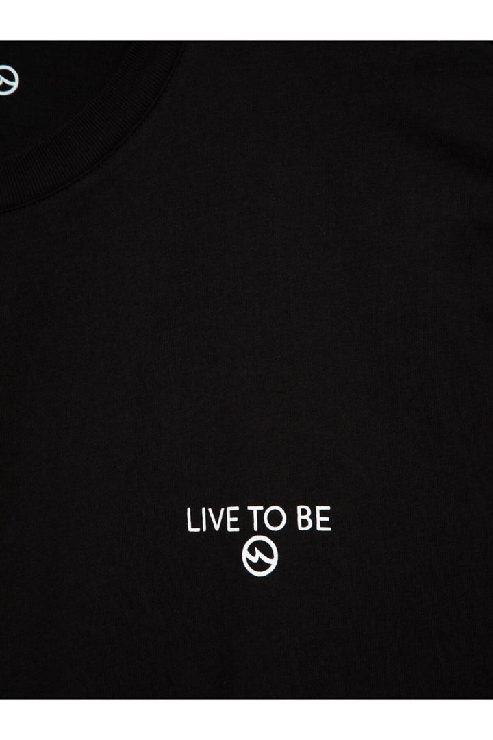 LTB T-shirt noir à imprimé minimaliste - Noir
