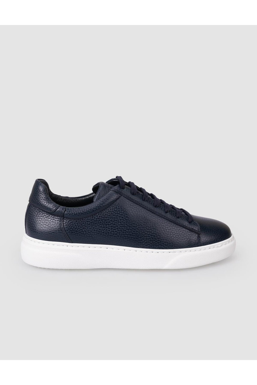 Cabani Shoes %100 Cuir Véritable Chaussures de Sport pour Hommes à Lacets Bleu marine - Bleu marine
