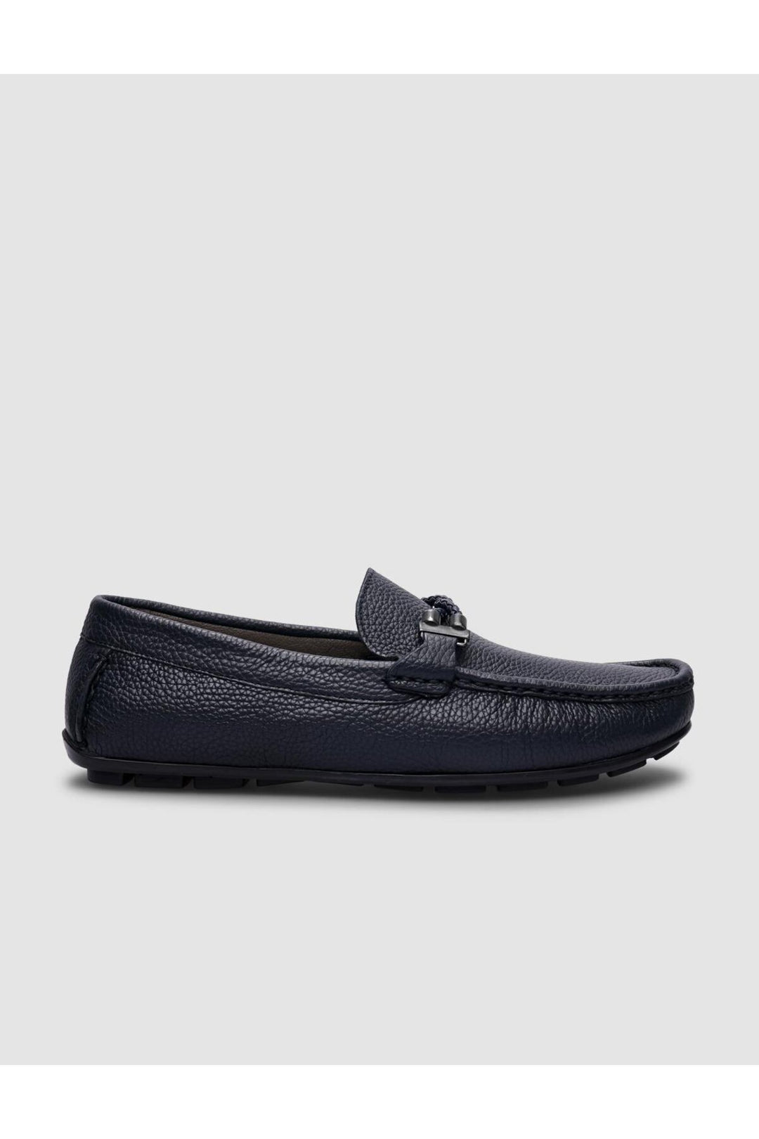 Cabani Shoes Mocassins pour hommes en cuir véritable bleu marine - Bleu marine
