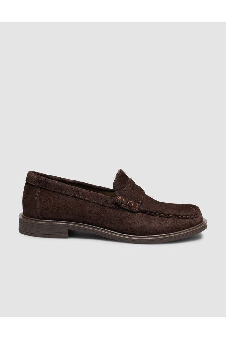 Cabani Shoes Romavin Chaussures Loafers Femme en Cuir de Vachette Marron - Multicolore