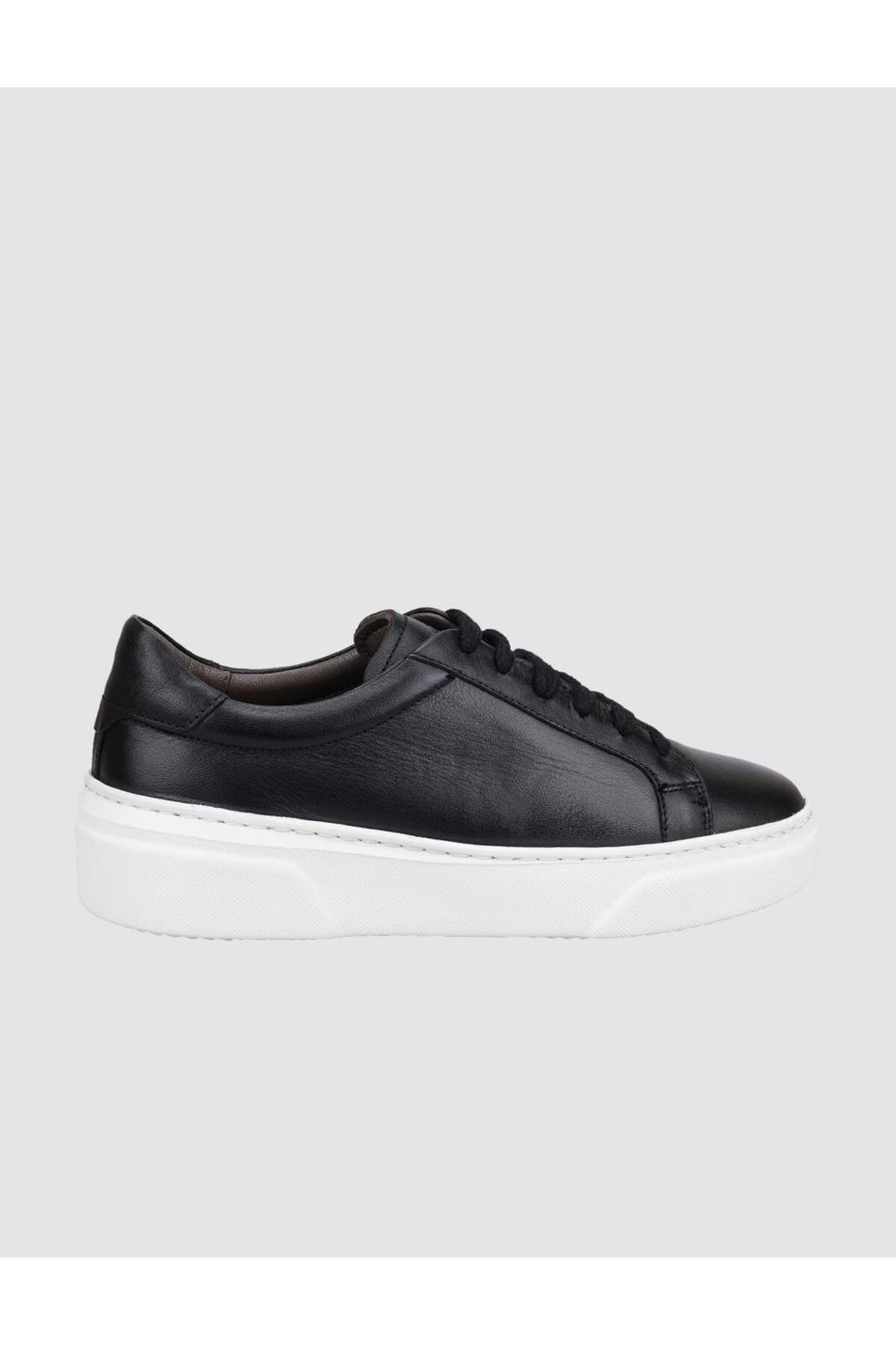 Cabani Shoes Chaussures de sport pour femmes en cuir véritable noir à lacets 100% - Noir