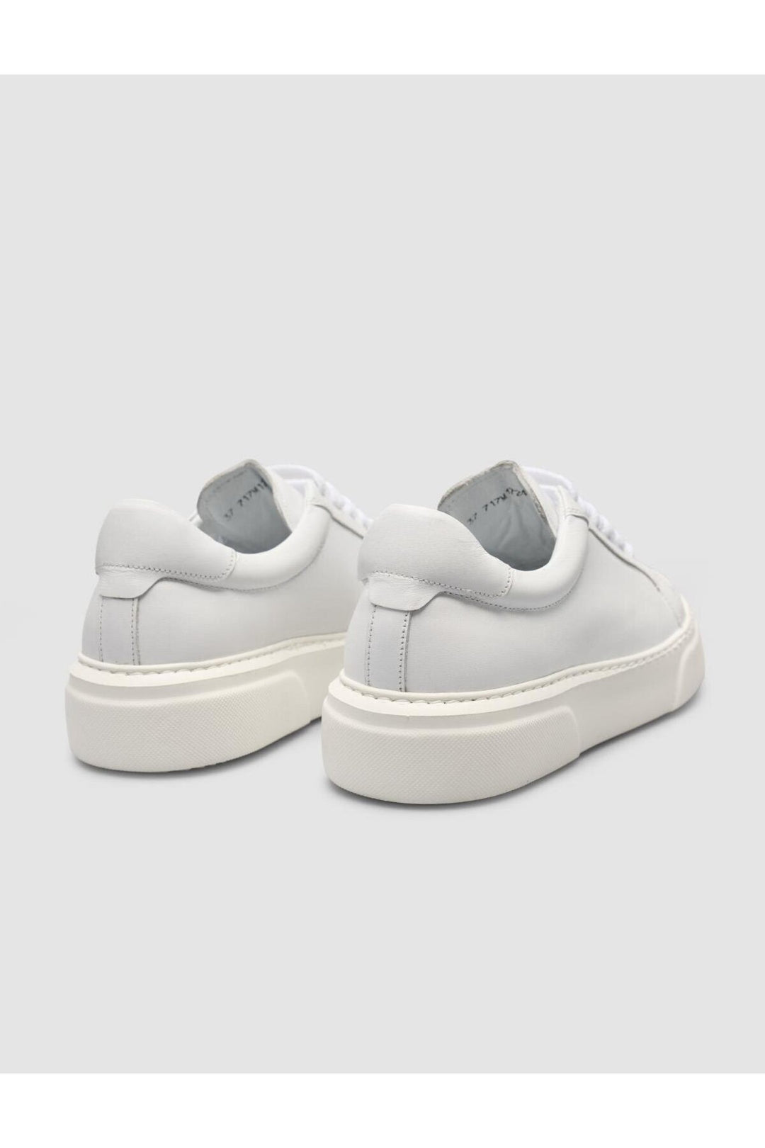 Cabani Shoes MonaMae Baskets Femme en Cuir Véritable Blanc 100% - Blanc