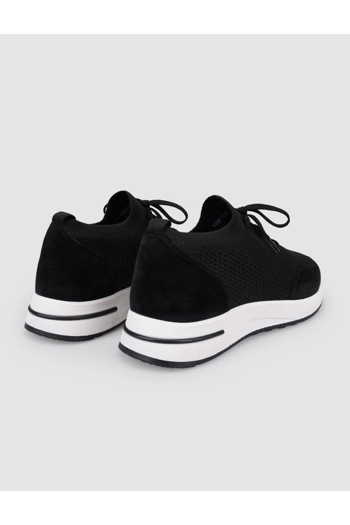 Cabani Shoes Monza Triko Noir À Lacets Chaussures de Sport pour Homme - Noir