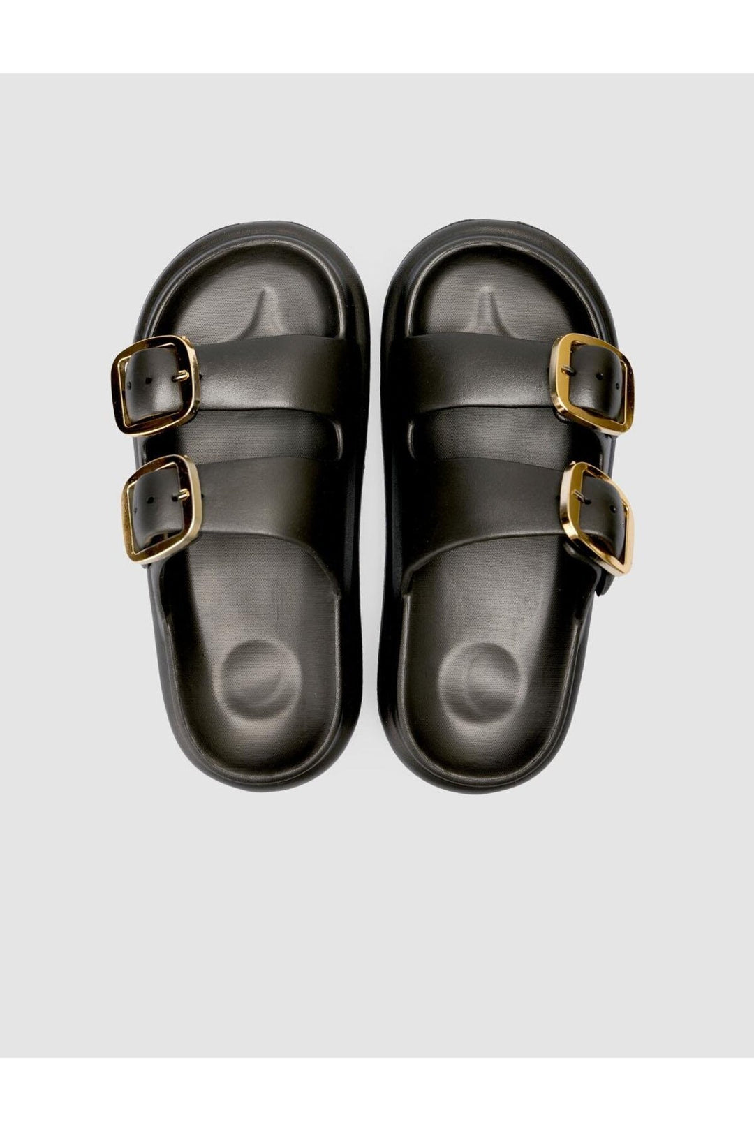 Cabani Shoes Snx Sandale en EVA pour femme avec détail de boucle noire - Noir