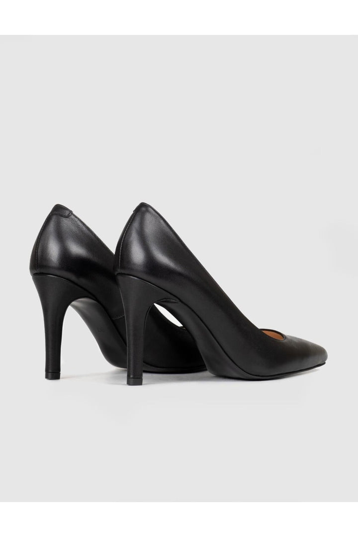Cabani Shoes Chaussures à talons aiguilles fines en cuir véritable noir pour femme - Multicolore