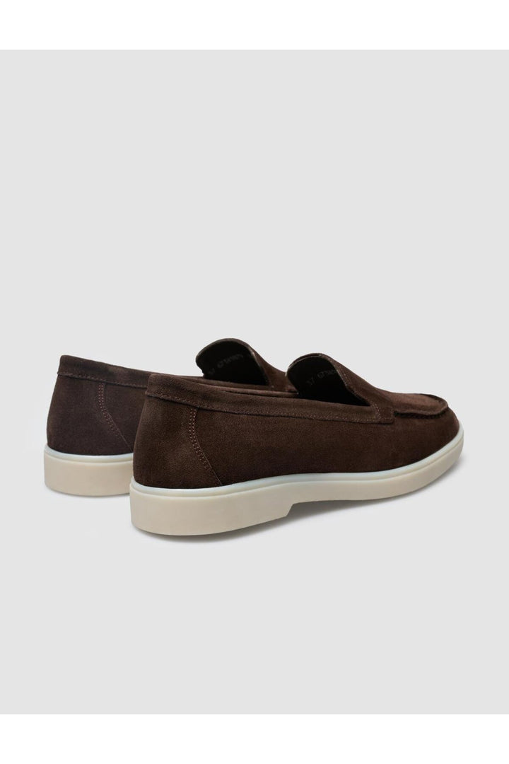 Cabani Shoes MonaMae 100% Cuir Véritable Mocassins Femme Suédé Marron - Marron