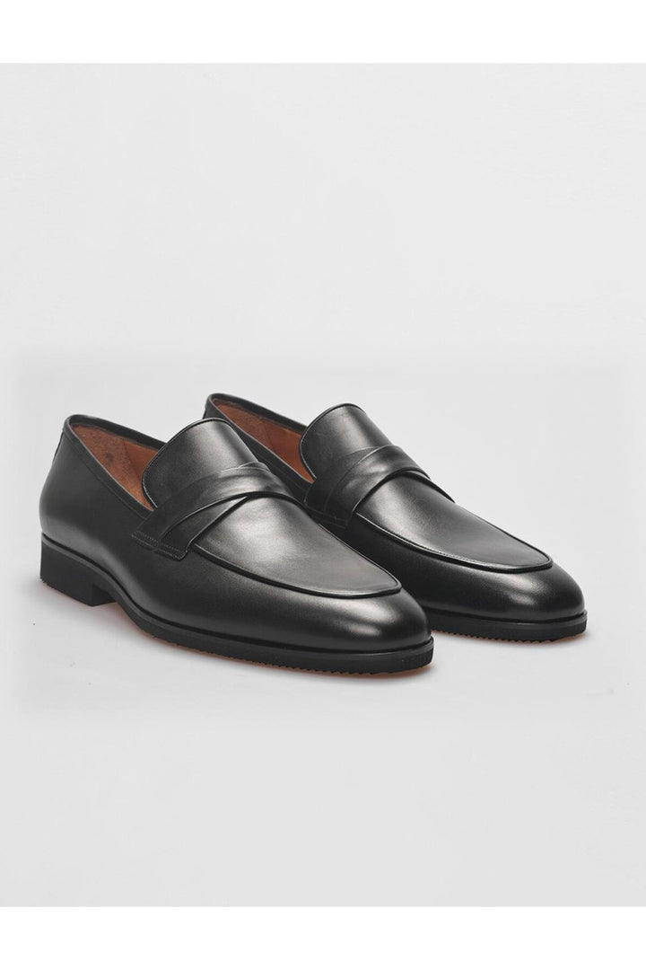 Cabani Shoes Chaussures classiques pour hommes en cuir véritable noires - Multicolore