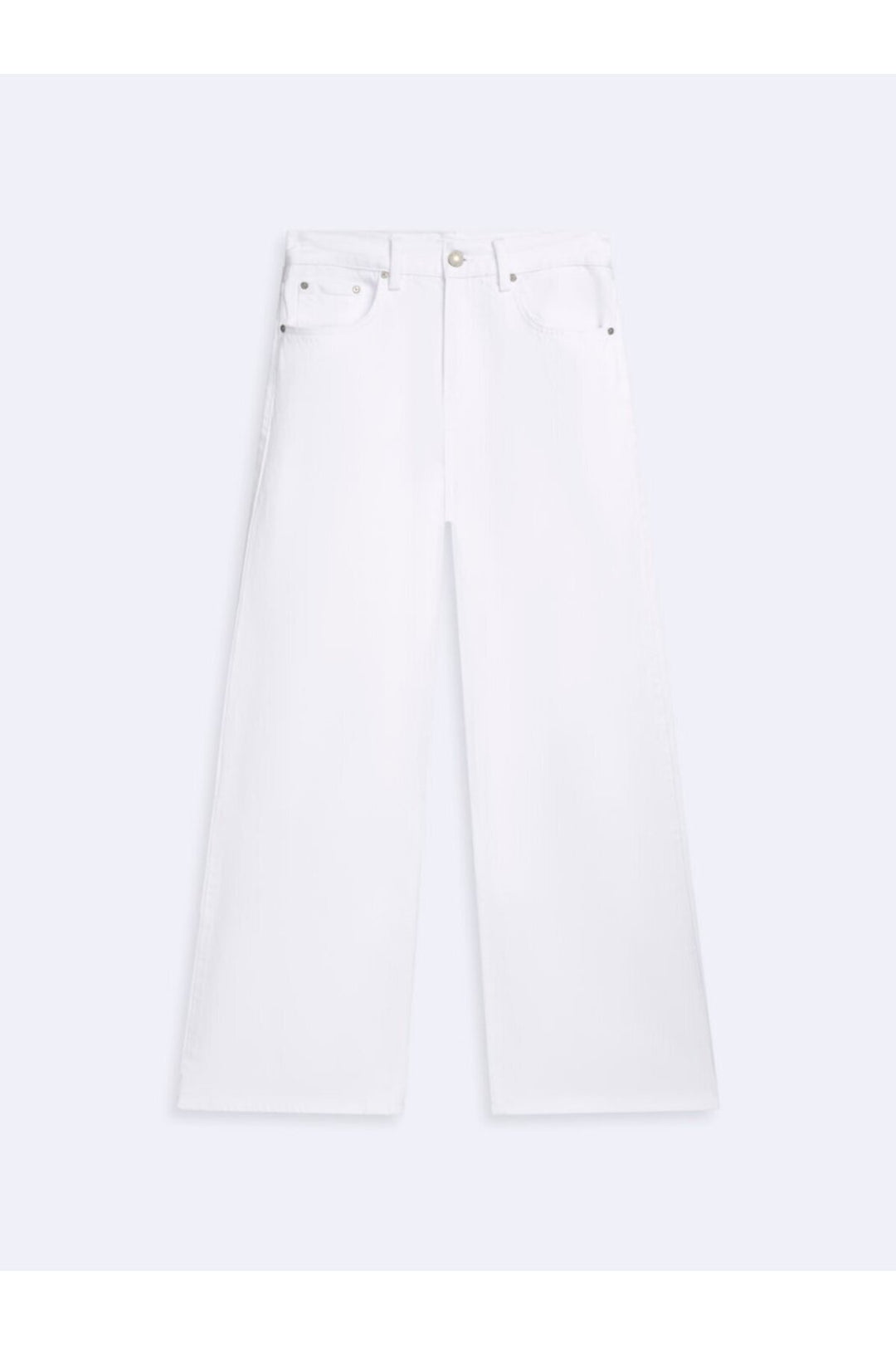 LTB Pantalon Jean Blanc Taille Haute à Jambes Larges Vionne - Blanc