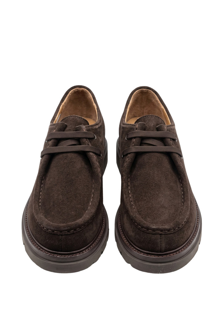 Wavelys ATHENA Mocassins Femme Anatomiques Élégants Confortables en Cuir Suédé Véritable - Marron
