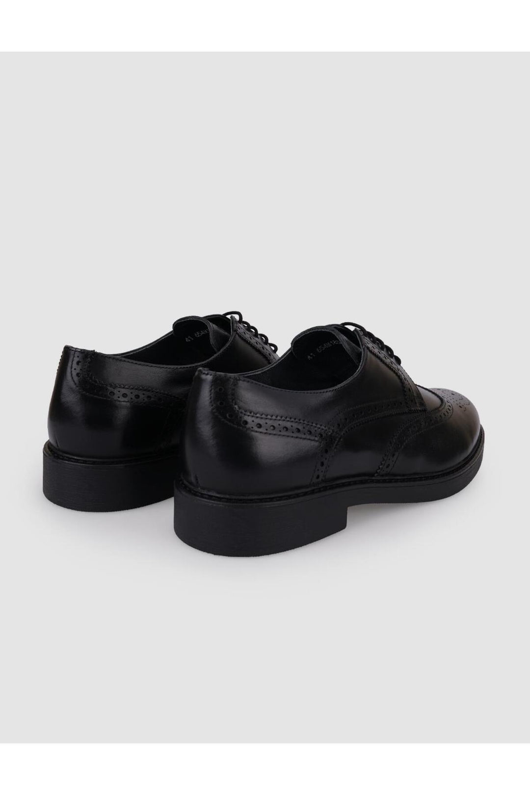 Cabani Shoes Chaussures de ville pour hommes en cuir véritable noir à lacets 100% - Noir