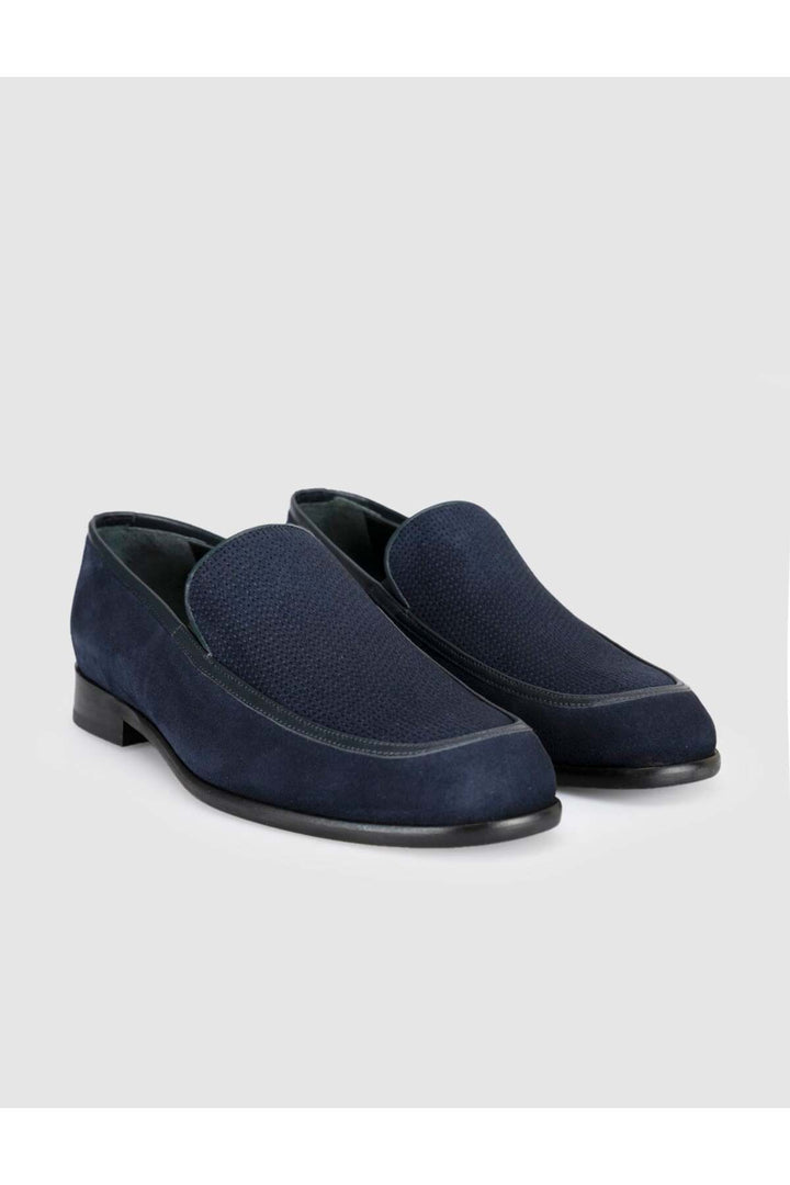 Cabani Shoes Loafer pour homme en cuir premium bleu marine - Bleu marine