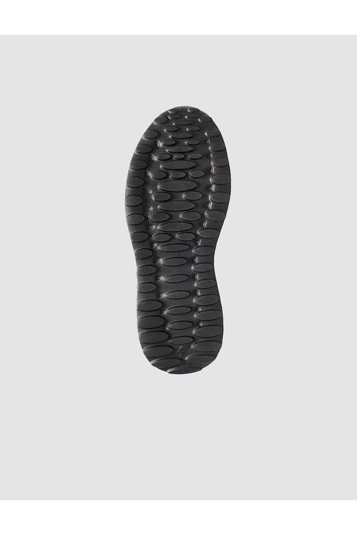 Cabani Shoes %100 Cuir véritable Baskets noires pour hommes à lacets - Noir