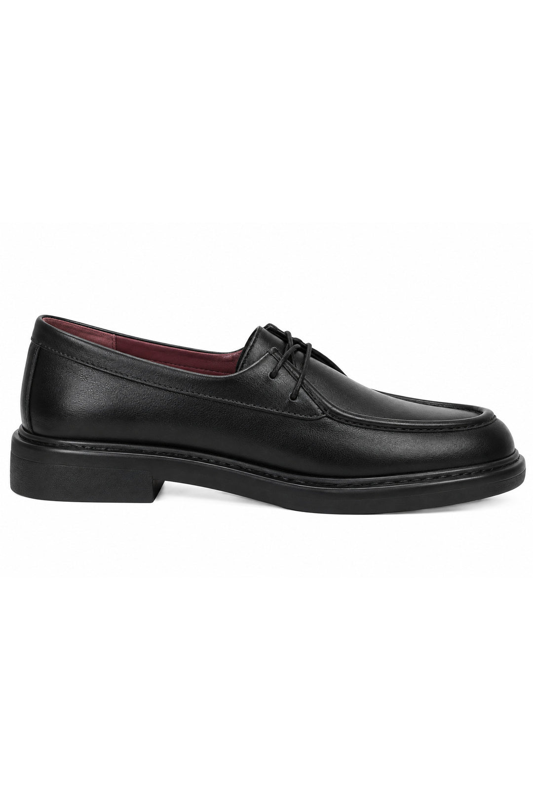 Wavelys Chaussures Oxford décontractées en cuir véritable noires Napoli - Noir