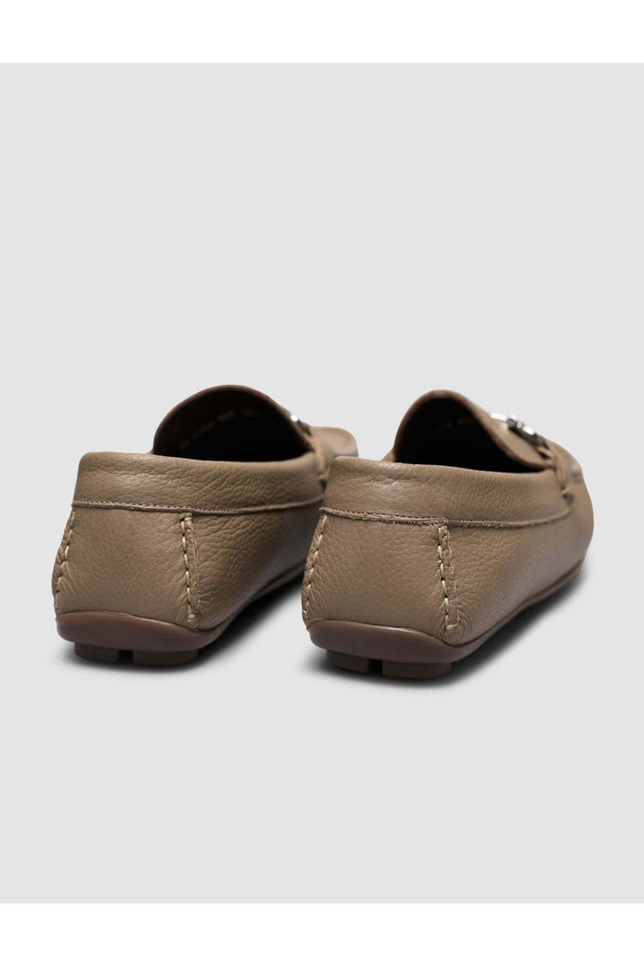 Cabani Shoes Mocassins pour hommes en nubuck vison en cuir véritable - Vison
