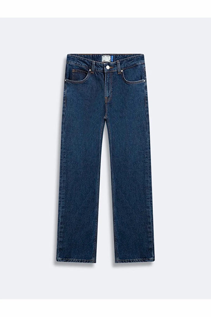 LTB Pantalon en Jean Taille Haute Rebecca Slim - Bleu