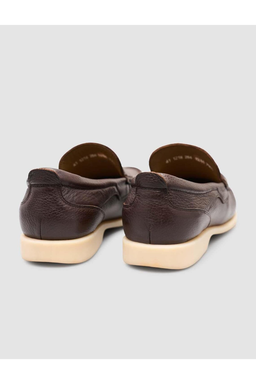 Cabani Shoes Chaussures décontractées pour hommes en cuir véritable 100 % marron - Multicolore