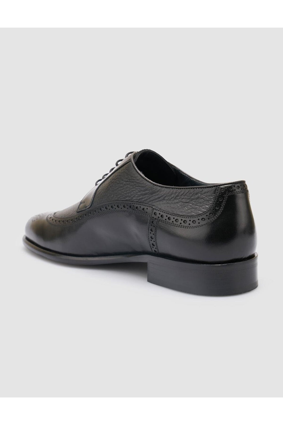 Cabani Shoes Chaussures classiques pour hommes en cuir véritable noir à lacets 100% - Multicolore
