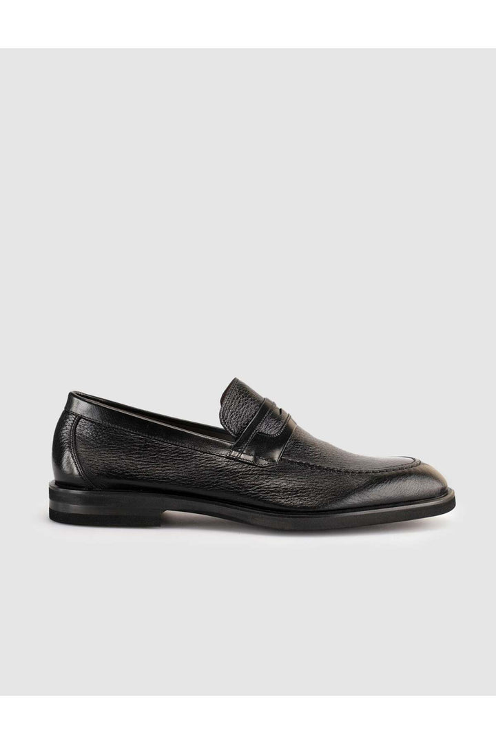 Cabani Shoes Chaussures classiques pour hommes en cuir véritable noires - Noir